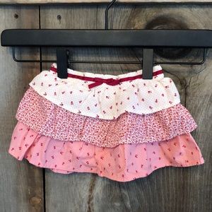 2005 Gymboree Floral Tiered Skirt in Pink Size 3-6 Months
